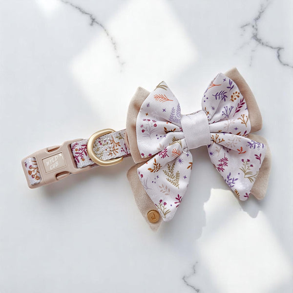 Dog Butterfly Bow Tie: Chiswick Oyster