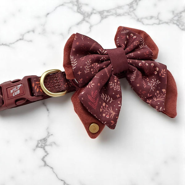 Dog Butterfly Bow Tie: Chiswick Chestnut