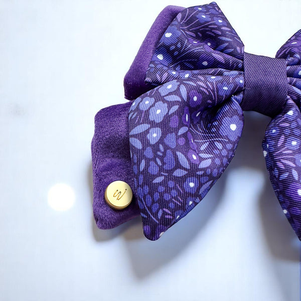 Dog Butterfly Bow Tie: Notting Hill Blackberry
