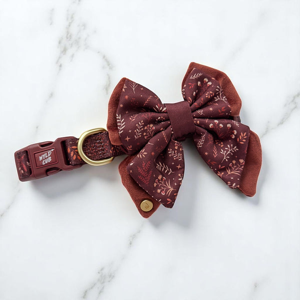 Dog Butterfly Bow Tie: Chiswick Chestnut