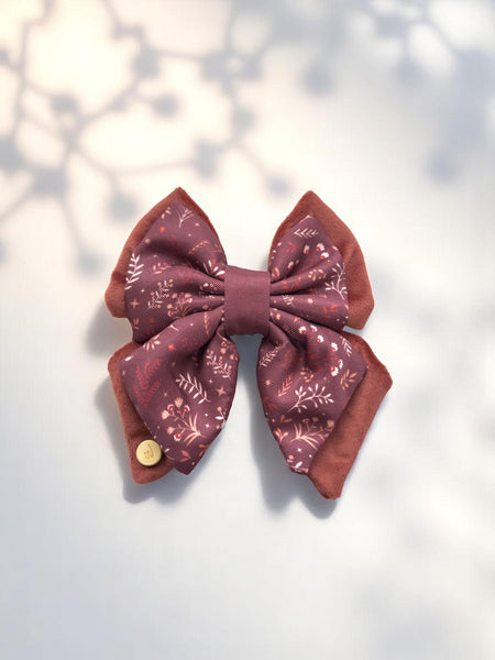 Dog Butterfly Bow Tie: Chiswick Chestnut