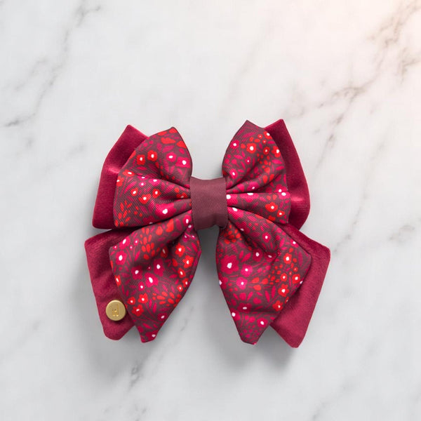 Dog Butterfly Bow Tie: Notting Hill Mulberry