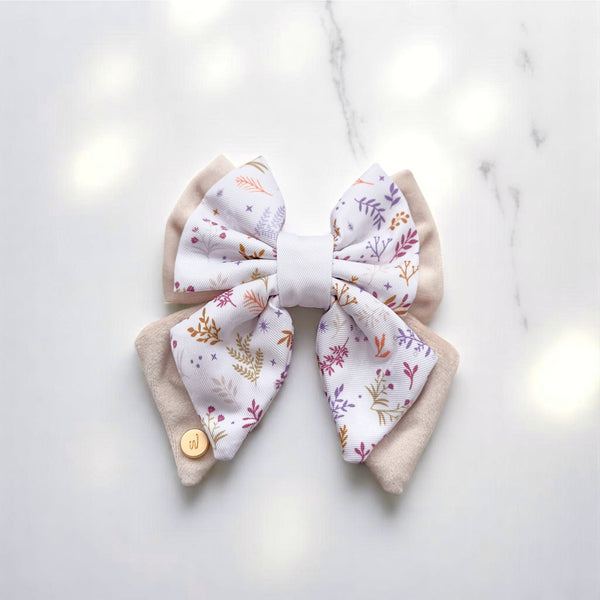 Dog Butterfly Bow Tie: Chiswick Oyster