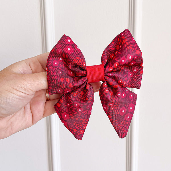Dog Sailor Bow Tie: Notting Hill Mulberry
