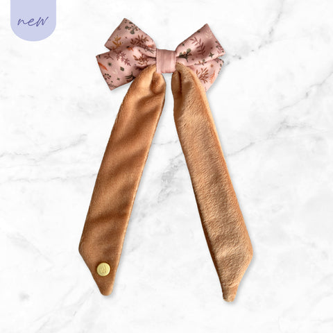 Bow Hair Clip: Chiswick Nutmeg
