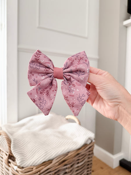 Dog Sailor Bow: Chiswick Rosewood