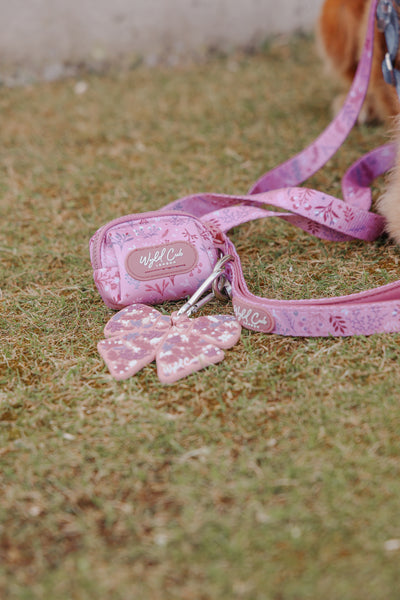 Dog Poop Bag Caddy Bow: Chiswick Rosewood