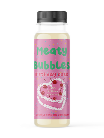 Meaty Bubbles: Birthday Cake Flavour Bubbles