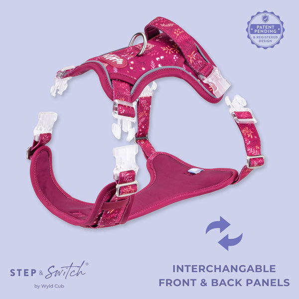 Step & Switch® Dog Harness: Chiswick Dragonfruit