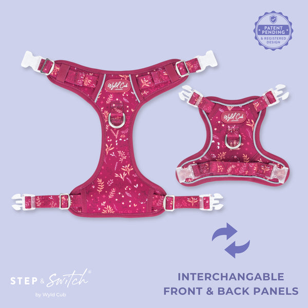 Step & Switch® Dog Harness: Chiswick Dragonfruit