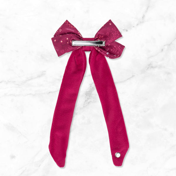Bow Hair Clip: Chiswick Dragonfruit