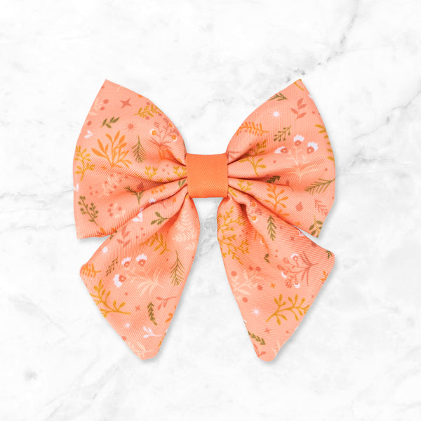 Dog Sailor Bow: Chiswick Papaya