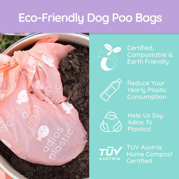 Adios Compostable Dog Poo Bags