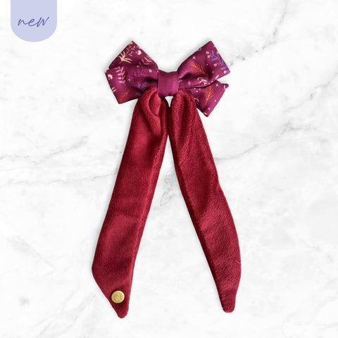 Bow Hair Clip: Chiswick Fig