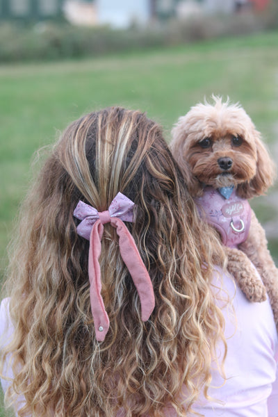 Bow Hair Clip: Chiswick Rosewood