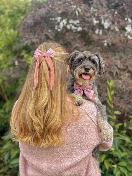 Bow Hair Clip: Chiswick Rosewood