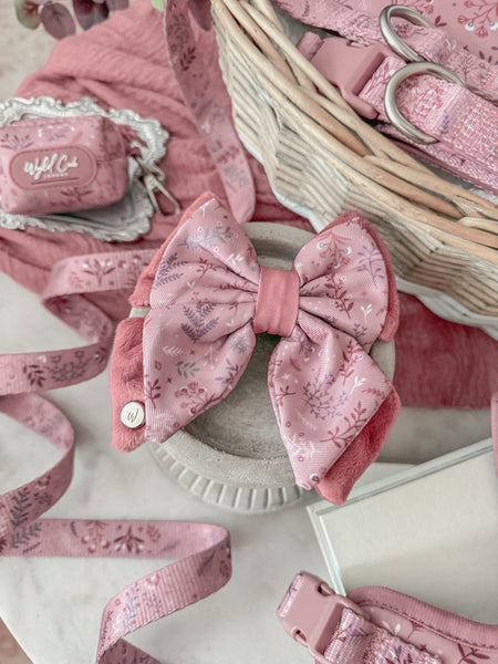 Dog Butterfly Bow: Chiswick Rosewood
