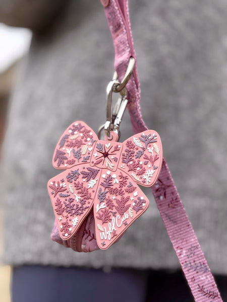 Dog Poop Bag Caddy Bow: Chiswick Rosewood