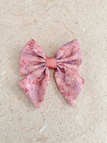 Dog Sailor Bow: Chiswick Rosewood