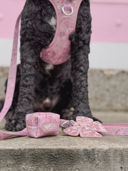 Dog Poop Bag Caddy Bow: Chiswick Rosewood