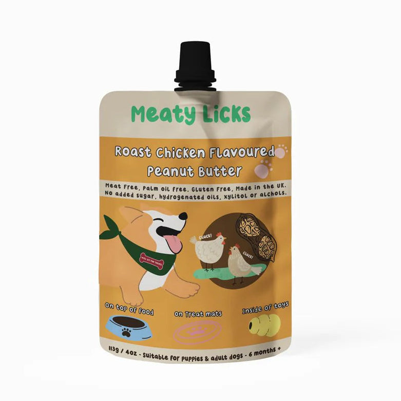 Meaty Licks Pumpkin Flavoured Peanut Butter