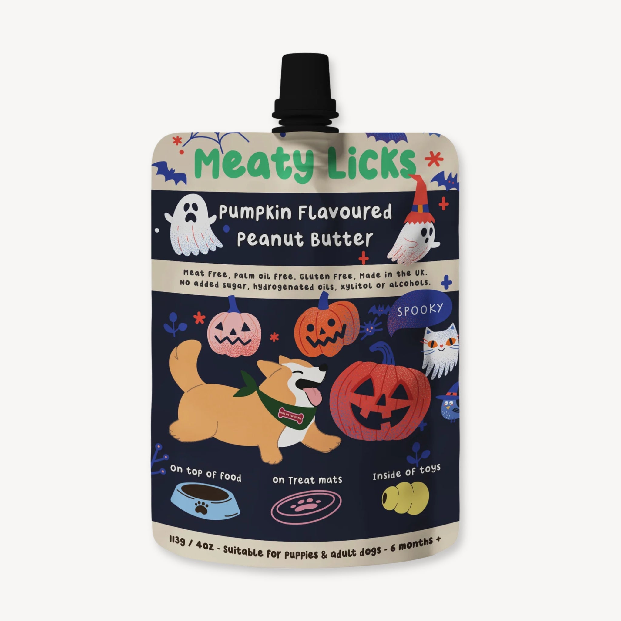 Meaty Licks Pumpkin Flavoured Peanut Butter