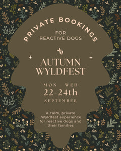 Private Bookings for Reactive Dogs: WyldFest '25