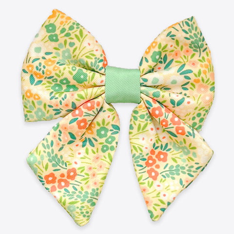 Dog Sailor Bow: Notting Hill Lemongrass