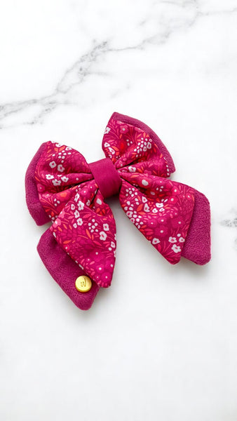 Dog Butterfly Bow Tie: Notting Hill Raspberry
