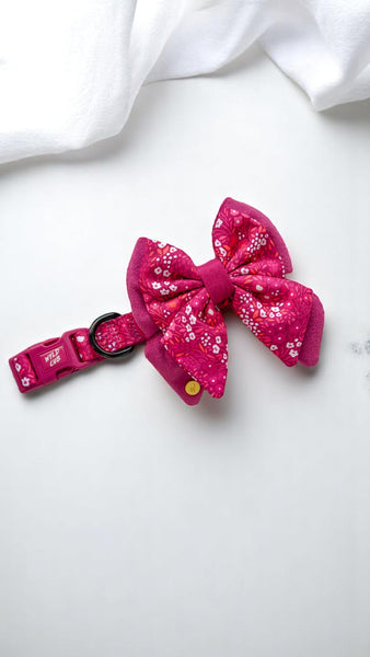 Dog Butterfly Bow Tie: Notting Hill Raspberry
