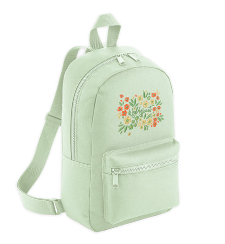 PRE-ORDER! Limited Edition Wyld Heart Embroidered Mini Backpack: Lemongrass