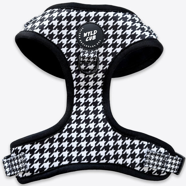 Adjustable Dog Harness: Knightsbridge Houndstooth