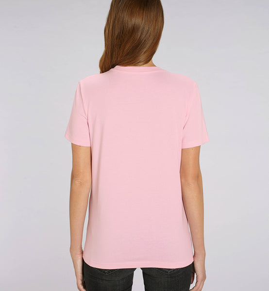 Organic Embroidered Wyld Heart T-Shirt: Rosé