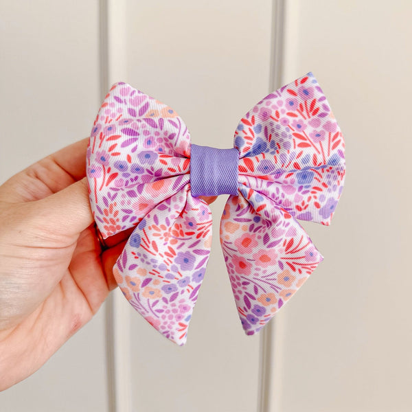 Dog Sailor Bow Tie: Notting Hill Lilac