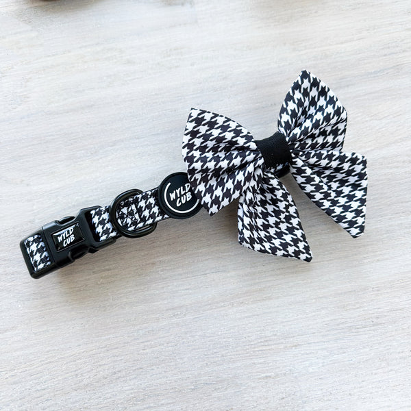 Dog Sailor Bow Tie: Knightsbridge Houndstooth