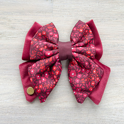 Dog Butterfly Bow Tie: Notting Hill Mulberry