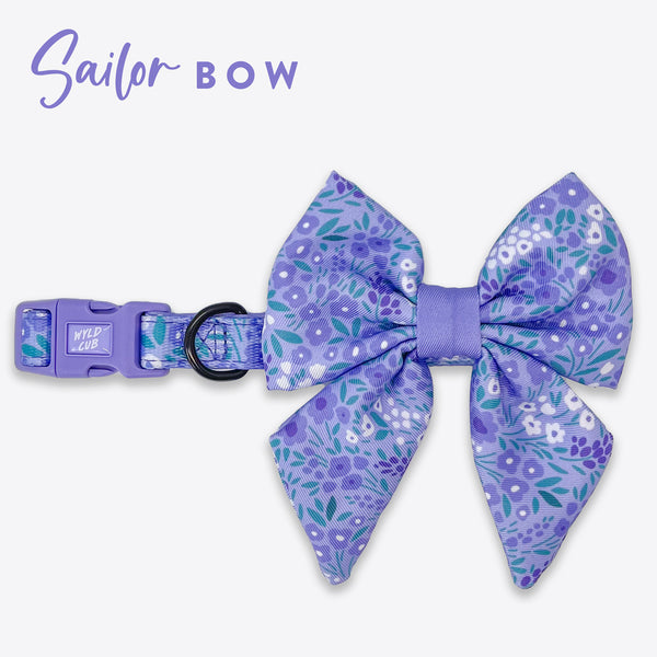 Dog Sailor Bow Tie: Notting Hill Wisteria