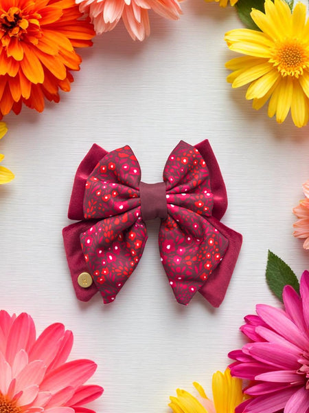 Dog Butterfly Bow Tie: Notting Hill Mulberry