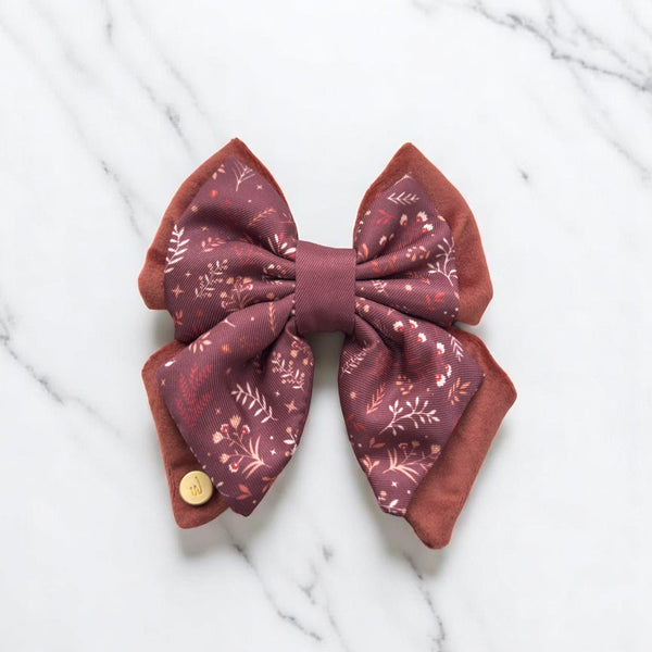 Dog Butterfly Bow Tie: Chiswick Chestnut