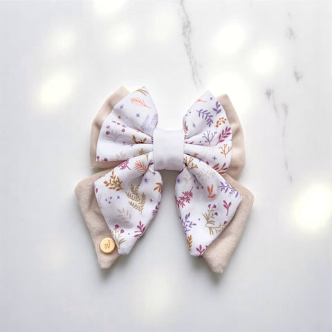 Dog Butterfly Bow Tie: Chiswick Oyster