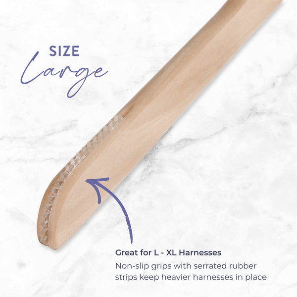 Branded Wooden Dog Harness Hanger