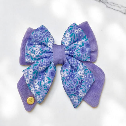 Dog Butterfly Bow Tie: Notting Hill Wisteria
