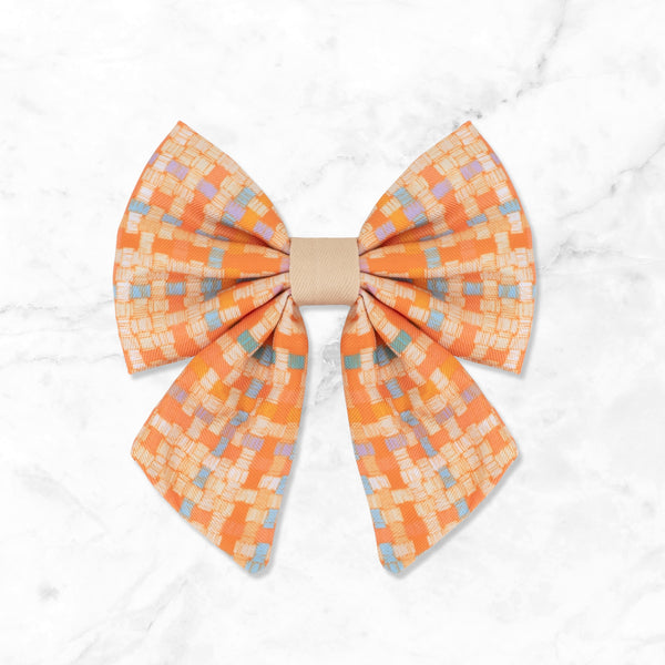 Dog Sailor Bow: Belgravia Sorbet