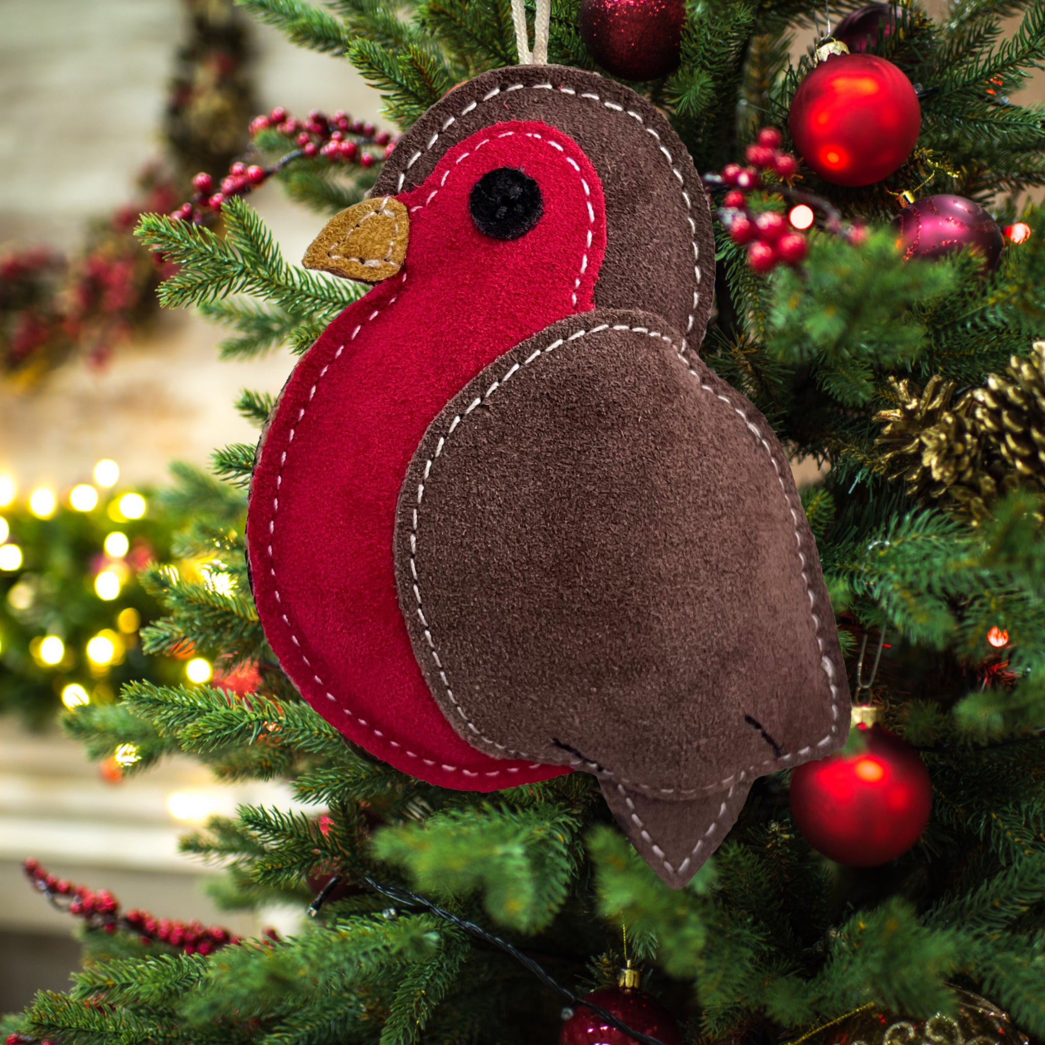 Rodney the Robin shaped Eco Dog Toy
