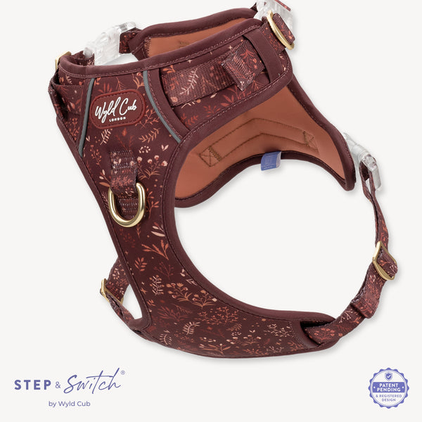 Step & Switch® Dog Harness: Chiswick Chestnut