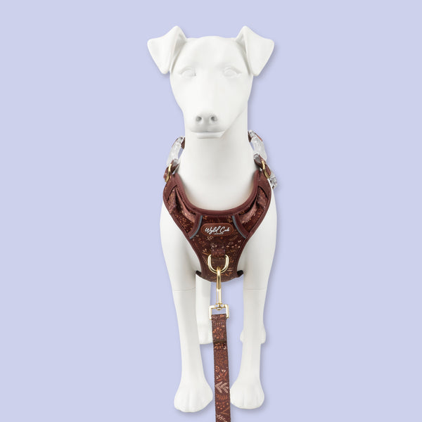 Step & Switch® Dog Harness: Chiswick Chestnut