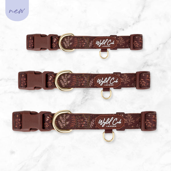 Adjustable Dog Collar: Chiswick Chestnut NEW