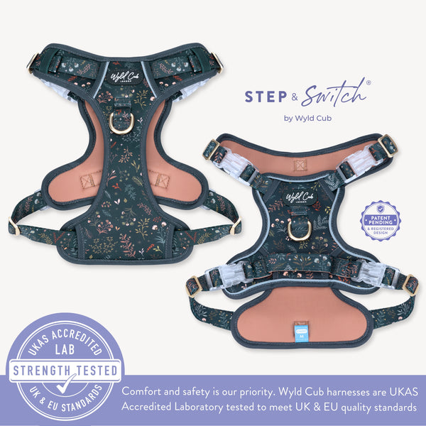 Step & Switch® Dog Harness: Chiswick Ravenwood