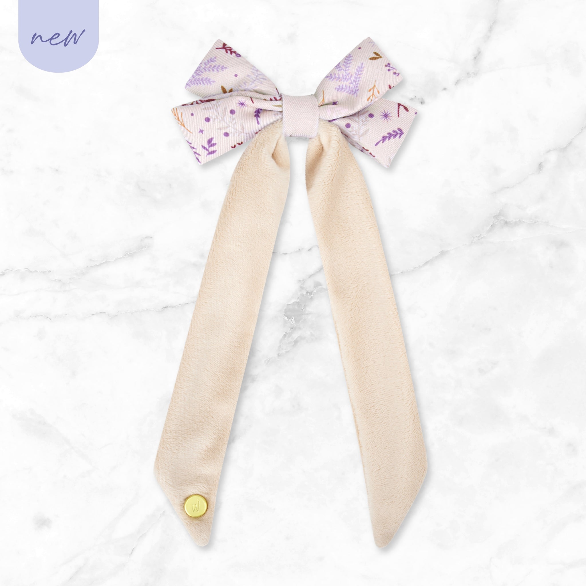 Bow Hair Clip: Chiswick Oyster