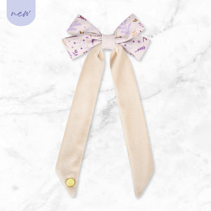 Bow Hair Clip: Chiswick Oyster